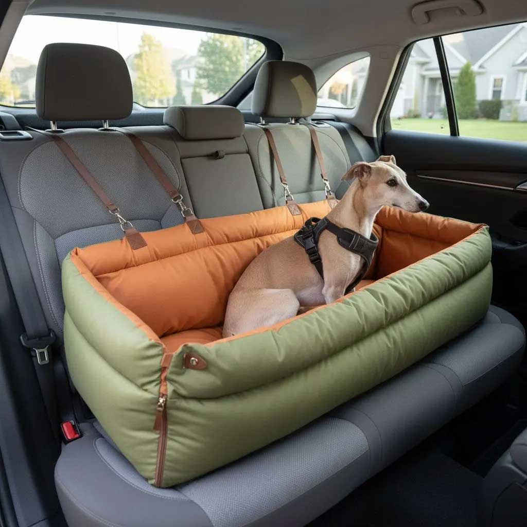 large dog bed for the back seat of the car