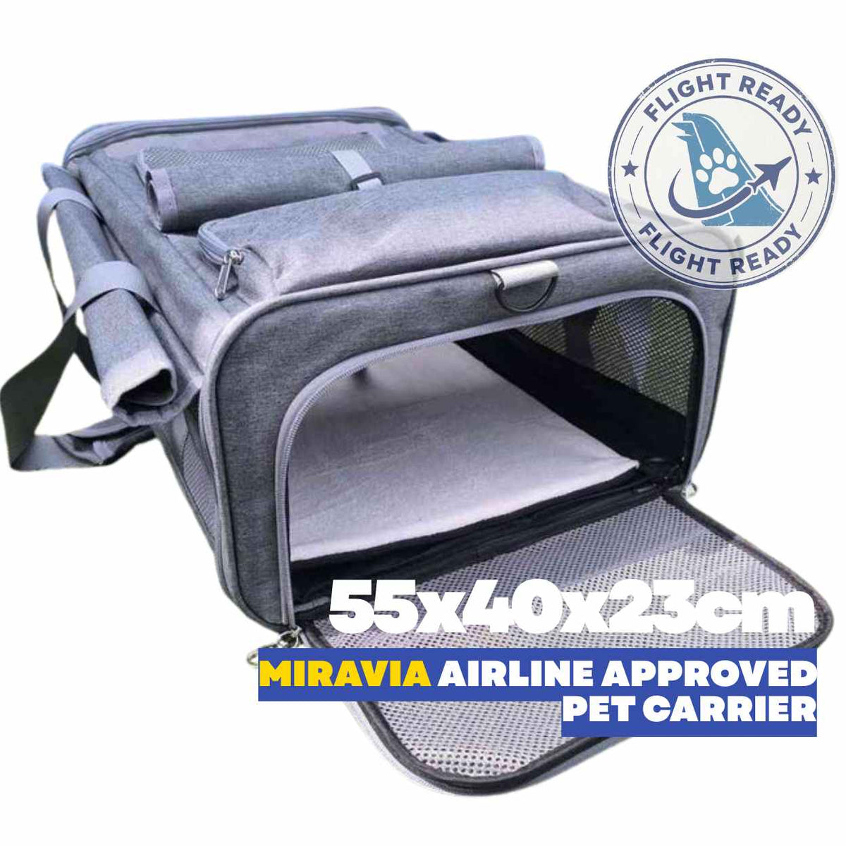Miravia Eurowings Reistas 55x40x23 cm voor Hond en Kat