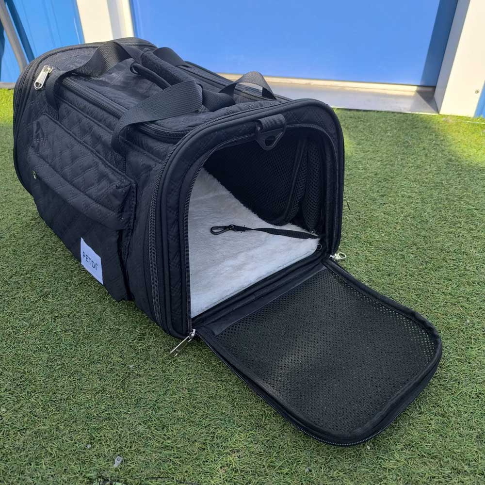 Transavia reistas hond vliegtuig 40x30x24 (uitbreidbaar)
