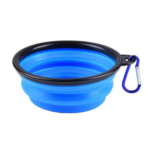 Portable silicone dog bowl 13x5.5cm, collapsible