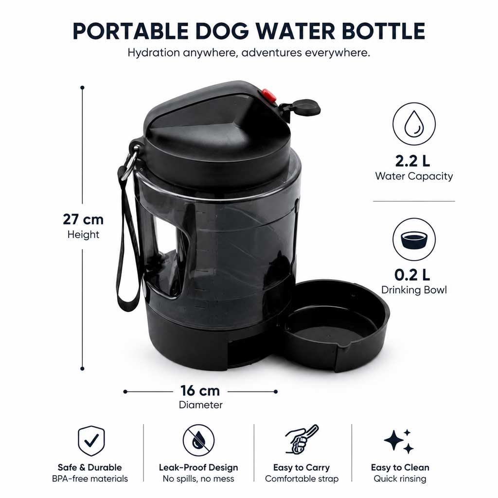 dog water bottle large size