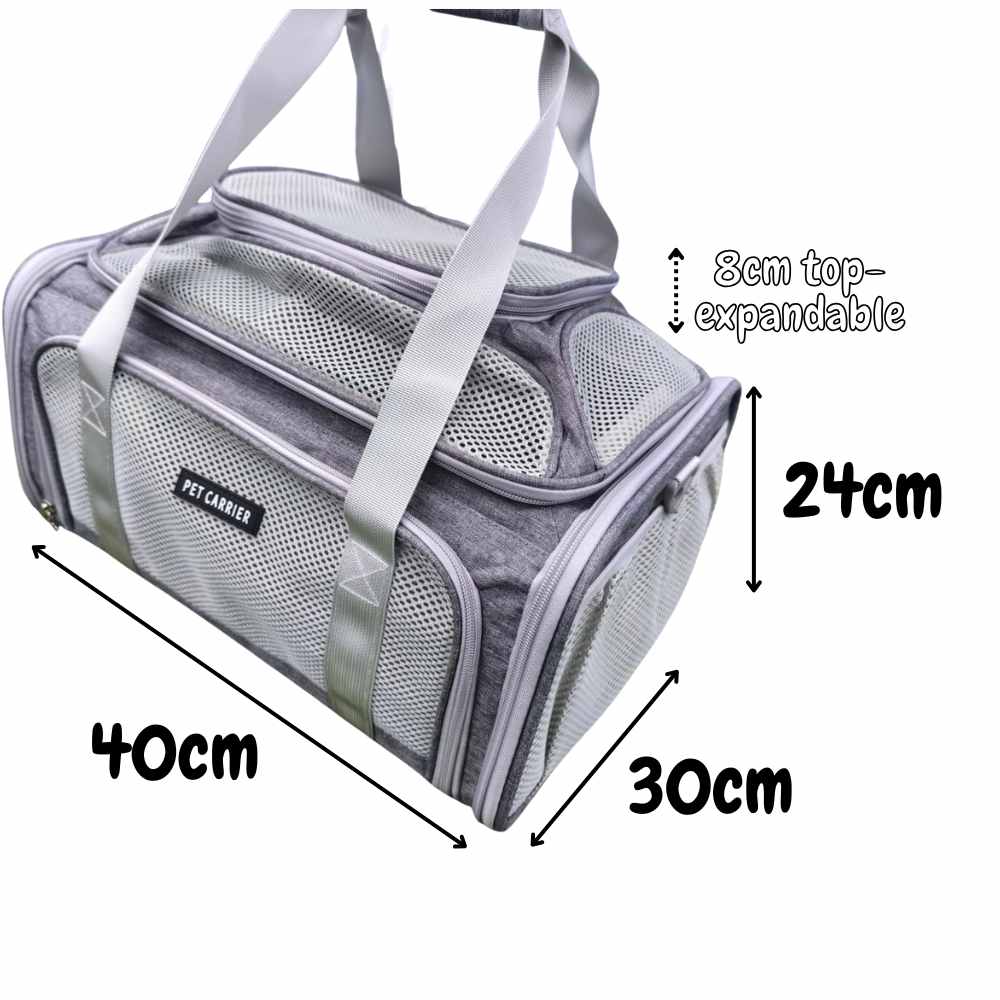 What size carrier for a pet on Transavia