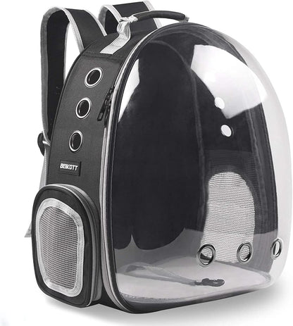 Luxury Transparent Cat Bubble Backpack – Space Capsule Cat Carrier wit – Zoospot