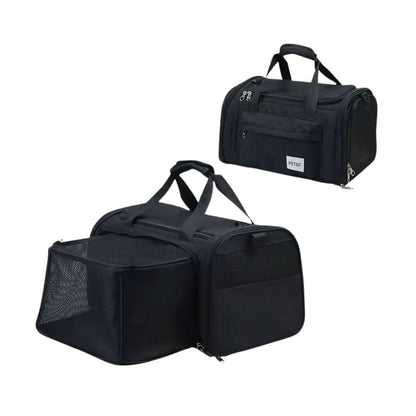 Turkish airlines approved cabin pet carrier, dimensions 40x30x23, international size for cat and dog, expanded