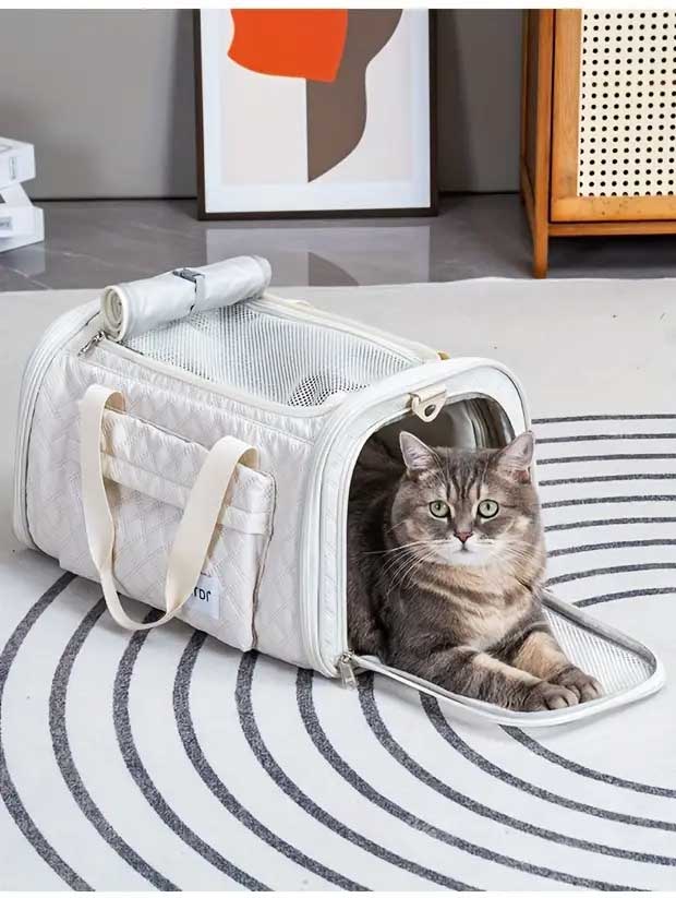 Turkish airlines approved cabin pet carrier, dimensions 40x30x23, international size for cat and dog, expanded