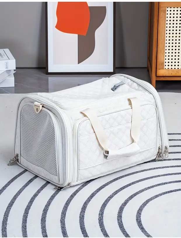 Turkish airlines approved cabin pet carrier, dimensions 40x30x23, international size for cat and dog, expanded
