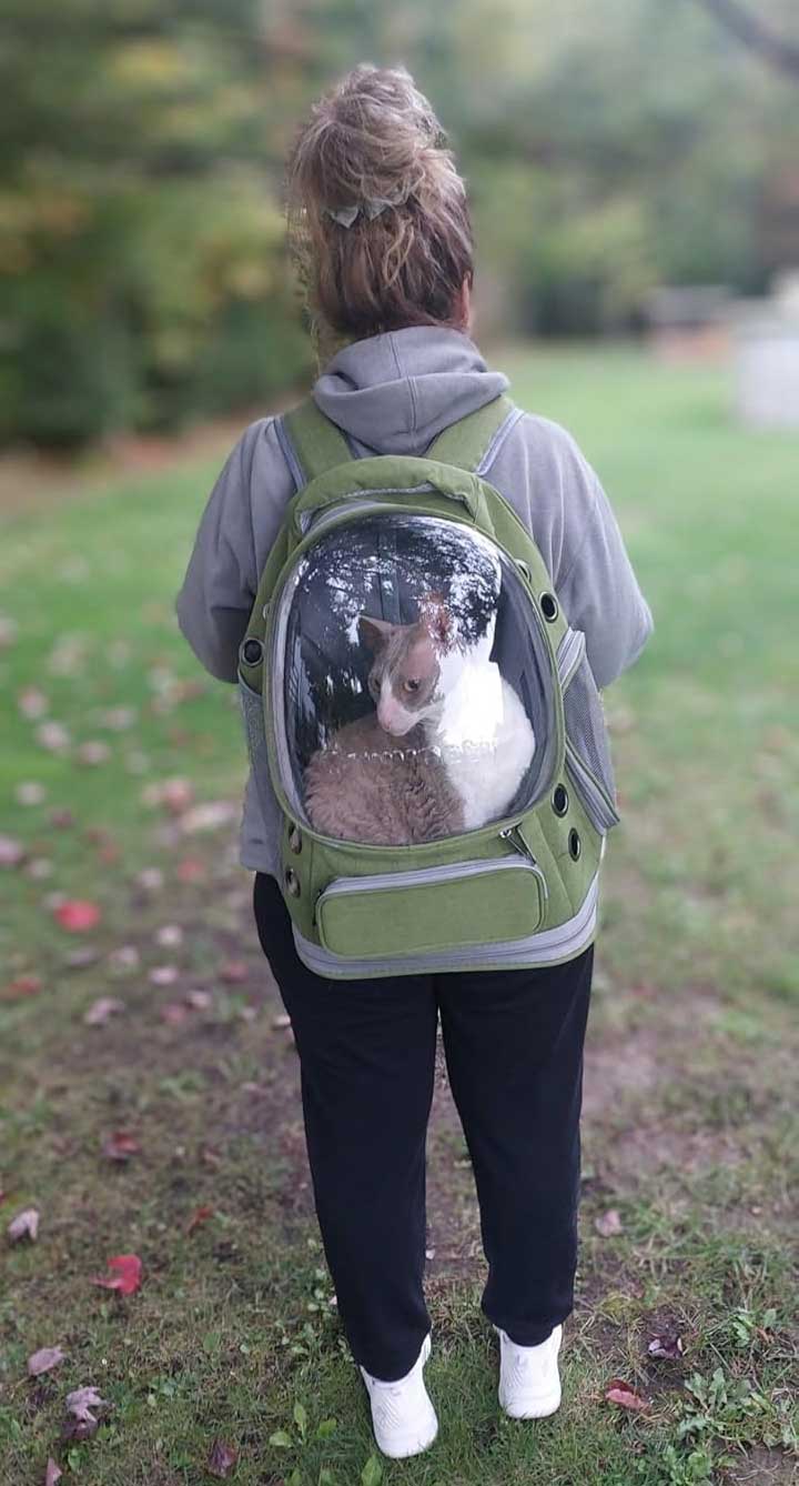 Whiskora Cat backpack with bubble window up to 6kg